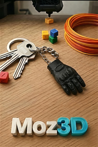 Mini Eldiven Anahtarlık Çok Renkli
