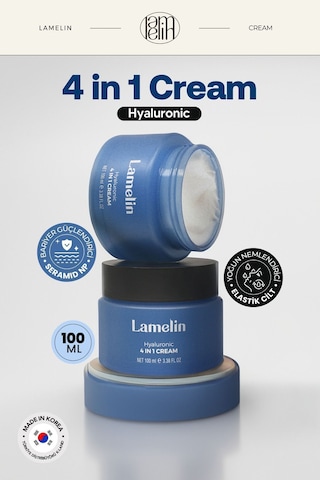 Lamelin Hyalüronik Asit İçeren Nemlendirici Bakım Kremi Lamelin Hyaluronic 4 in 1 Cream 100 ML