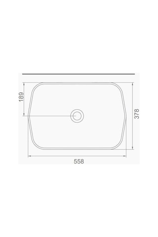 Seramiksan Tezgahüstü Lavabo Mat Antrasit 55 CM