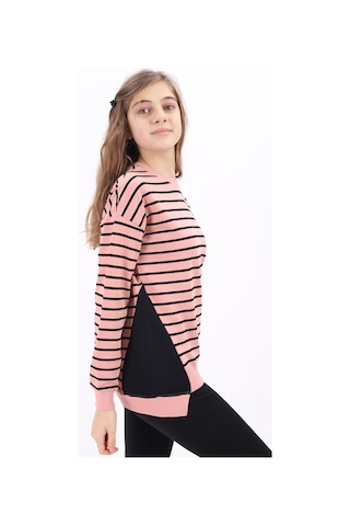 Toontoy Kids Toontoy Kız Çocuk Sweatshirt Koyu Pudra
