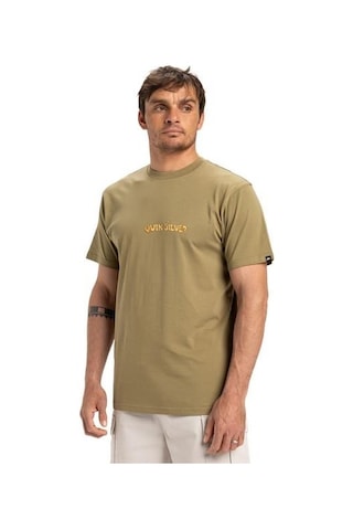 Quiksilver Eqyzt08049-26114 Ev Disconnect Effects Ss Erkek Spor Tişört Yeşil
