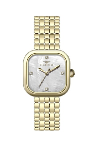 Ferro Fl40178a-b Quartz Çelik Sarı 26 Mm Kadın Kol Saati