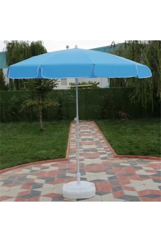 Ods Plaj Şemsiyesi 180/8 Bidonlu - Turkuaz Turkuaz