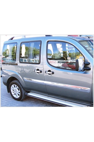 Fiat Doblo Krom Yan Kapı Çıtası Geniş 4 Kapı 2006-2010 P. Çelik