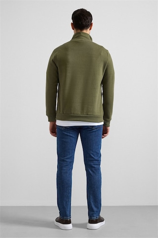 Süvari Haki Regular Düz Yarım Balıkçı Yaka Sweatshirt Ssw2013700001-yh1 Haki