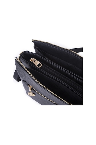 Nas Bag Kadın Çapraz Çanta Kalın Ayarlanabilir Askılı Çanta En: 26 Cm, Boy: 22 Cm Siyah Victoria