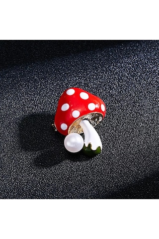 Villovatik Amanita Broş 176966042 Kırmızı