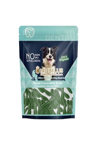 Nobılus Köpek Diş Temizleyici Ödül Maması Fırça Şekilli 80 Gr