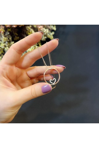 Stela Kalp Gümüş Kolye