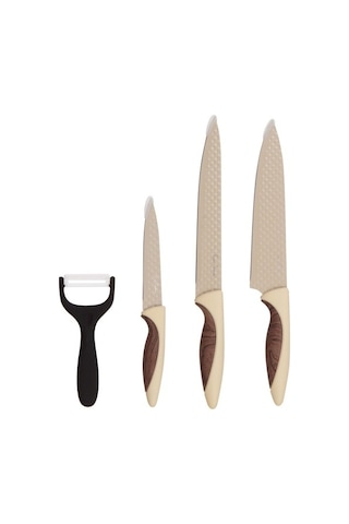 Pierre Cardin 4 Parça Bıçak Seti Pluto Krem