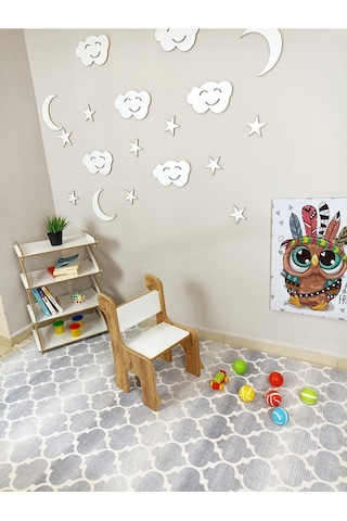 Miracle 3d Sırt Dayamalı Çocuk Sandalyesi Dinazor Figürlü 1668978069 Atlantik Çam