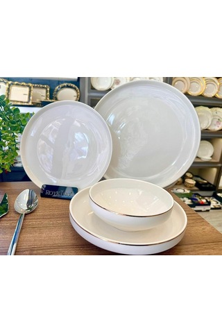 Royking Dina Gold Line 24 Parça Yemek Takımı Hrn 23030g