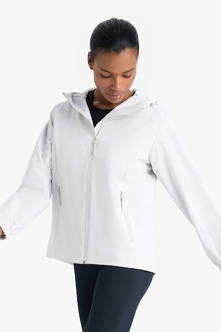Defacto Defactofit Su İtici Regular Fit Kapüşonlu Fermuarlı Yağmurluk C4952ax25augr493 Gri