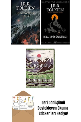 Númenor Un Düşüşü + Bitmemiş Öyküler + Hobbit Özel Ciltli Baskı