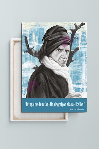 Saidi Nursi Risalei Nur Sözler Islami Dini Hat Kanvas Tablo