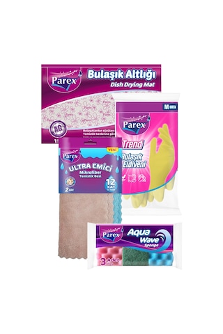 Ultra Emici Bez , Bulaşık Eldiveni, Süngeri Ve Altlığı Paketi Diğer