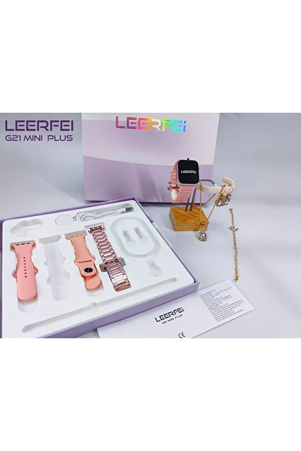 Leerfei G21 1.77" Mini Plus Akıllı Kadın Saati (İthalatçı Garantili)