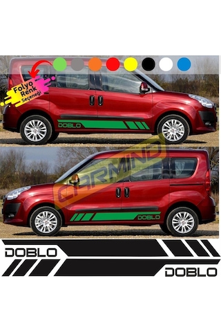 Fiat Doblo Yan Şerit Sticker