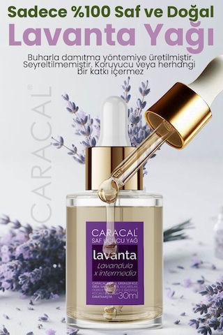 Caracal Saf Lavanta Uçucu Yağı Doğal Lavanta Yağı 30 ML