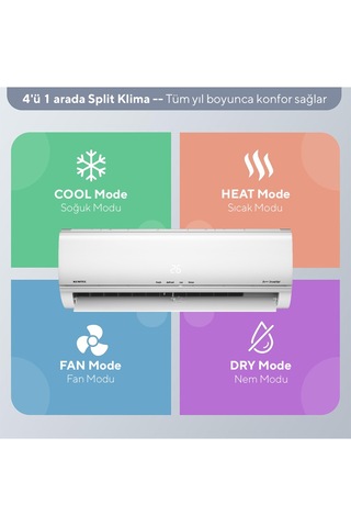 Kumtel Matsu KMSAC-12 A++ 12000 BTU Inverter Duvar Tipi Klima