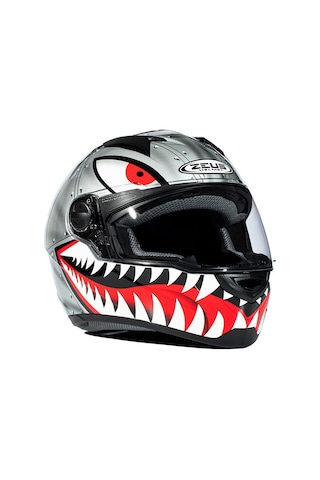 Zeus Zs-811a Al-38 Slv Black Motosiklet Kaskı