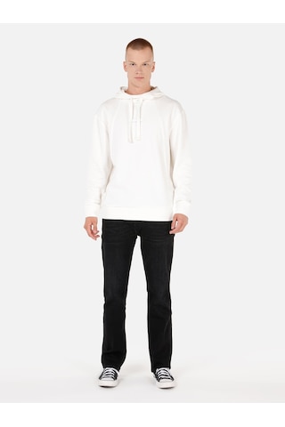Colin's Colins Normal Kesim Kapüşonlu Beyaz Erkek Sweatshirt Cl1070977 Beyaz