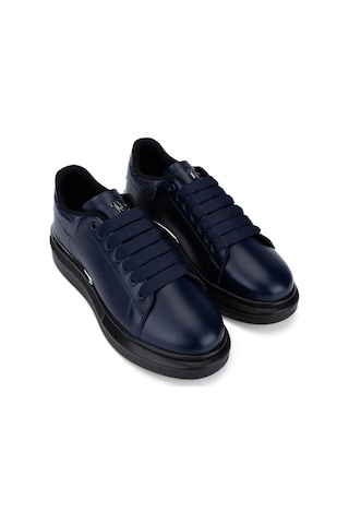 Tamer Tanca Erkek Suni Deri Lacivert Sneakers & Spor Ayakkabı 804 642 Erk Ayk Sk22/23 Lacıvert Lacivert