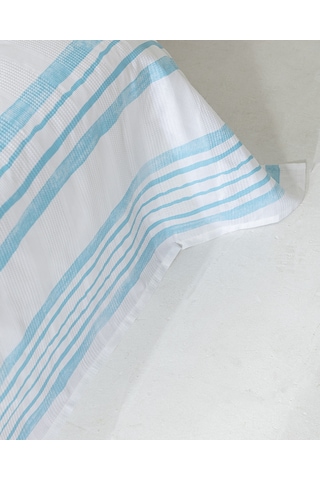 Caresse Çift Kişilik Pamuklu Ecocell Baskılı Pike - Turkuaz 8684427214008 Yeşil