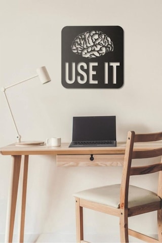 Use It Duvar Tablosu Ahşap Duvar Yazısı Lazer Duvar Süsü (513030315)
