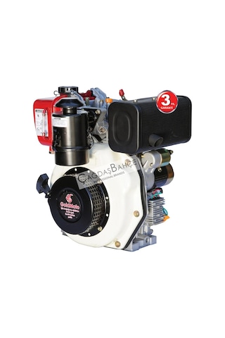 Goldmoto Gm170F-G5 Dizel Motor 5 Hp İpli Krank Mili Konik Kısa