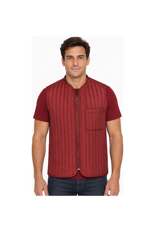 Y9611 Dewberry Erkek Yelek-bordo-1