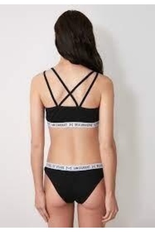 Deep Secret Siyah Kaplı Spor Bralet Takım 001