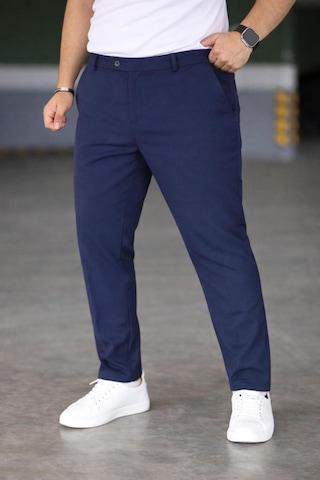 Bürke Erkek Lacivert Renk Kaliteli Battal Büyük Beden Kumaş Pantolon (100-135 kg battal beden 40-42-44)