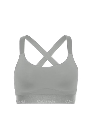 Calvin Klein Kadın Marka Logolu Elastik Bantlı Günlük Kullanıma Uygun Gri Spor Sütyeni Lvgws5k137 P7a