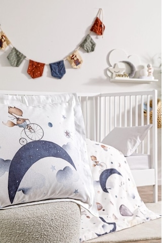 Özdilek Cute Space Pamuk Bebek Nevresim Takımı Beyaz