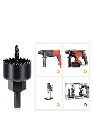 Go İthalat 1in1 Buat Açma Panç Seti Metal - Ahşap - Pvc - Alçıpan - Pls. 19-22-29-32-38-44-51-64mm