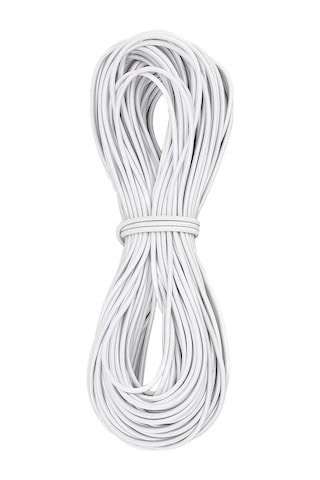 Beyaz 5 Metre 2 Mm Yuvarlak Lastik