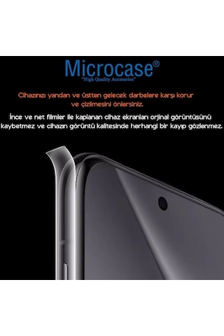 Microcase Xiaomi Redmi Note 15 Pro Plus İle Uyumlu Tpu Arka Ve Yan Nano Koruma- Ekm115
