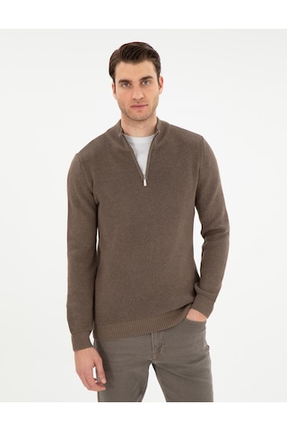Pierre Cardin Erkek Vizon Melanj Kazak /triko 50297123-vr174 Vizon Melanj