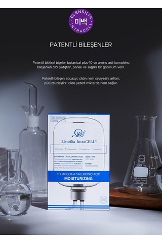 Elensilia Escargot + Hyaluronik Asit Yoğun Nemlendirici Yaprak Maske Intracell Hyaluronic Acid Mask