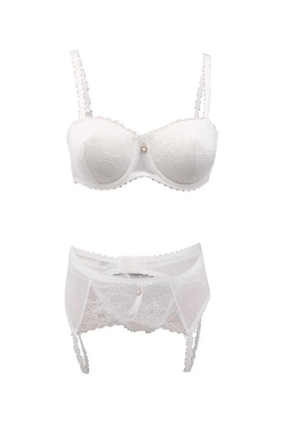 Le Jardin Dantel Jartiyer Sütyen Takımı 5260 Siyah