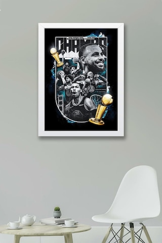 Stephen Curry Çerçeveli Tablo - Golden State Warriors Nba Posteri Tablo