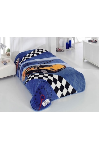 Sarar Gift Tek Kişilik Battaniye-1,90 Kg Ince Battaniye Mevsimlik Mavi