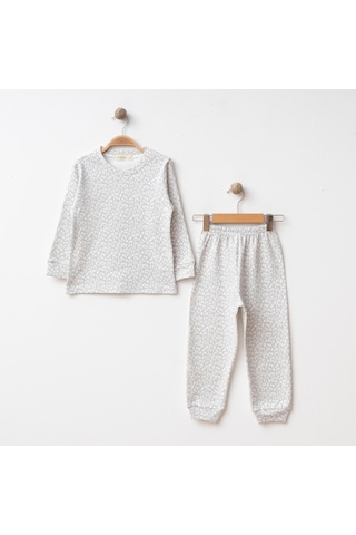 Bebolly Pijama Takımı Baskılı Gri