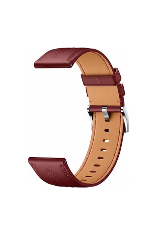 Huawei Watch Gt3 / Gt4 / Gt5 / Gt5 Pro / Gt6 / Gt6 Pro 46mm Uyumlu Yüksek Kalite Dikiş Detaylı Metal Tokalı Pu Deri Kordon