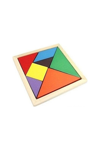Ahşap Tangram 16x16cm
