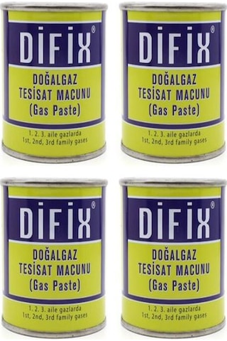 Difix Doğalgaz Macunu 350 Gr 4 Adet