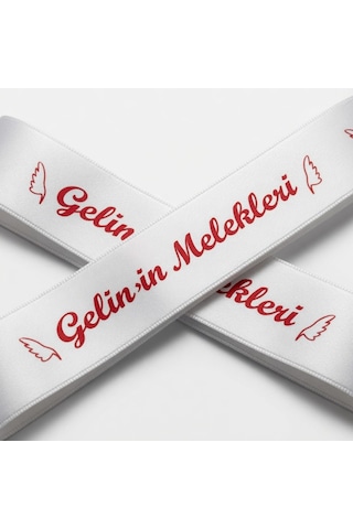 Gelinin Melekleri Gelin Kuşağı Kırmızı 6 Cm X 2 M Bekarlığa Veda Kına Organizasyon Diğer
