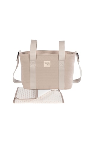 Walking Mum Eco Mum Crossbody Bebek Bakım Çantası Apricot Bej