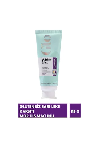 White Glo Glutensiz Sarı Leke Karşıtı Mor Diş Macunu 115 G